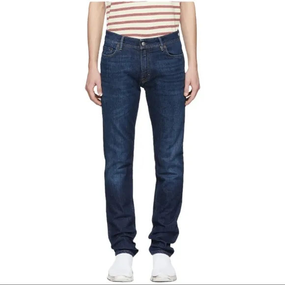 Acne Studios Blå Konst Dark North Jeans | 34 x 29.5