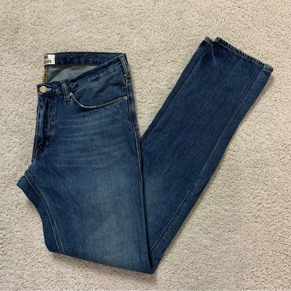 Mens ACNE STUDIOS Indigo STRETCH Denim MAX VINTAGE BLUE Low Rise SLIM Fit JEANS