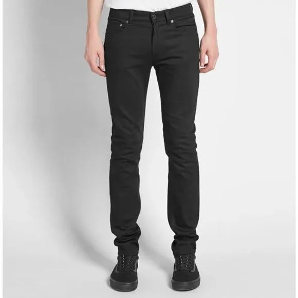Acne Studios Ace Stay Cash Jean Black Mens Size 28x32 Fitted Skinny Casual Fall