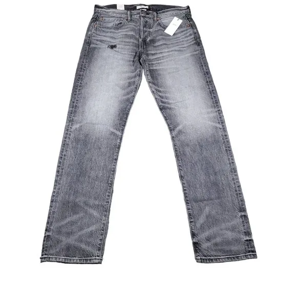 AE77 The Slim Japanese Selvedge Jeans Gray Button Fly Denim Men's Size 31 x 32
          
      NWT
