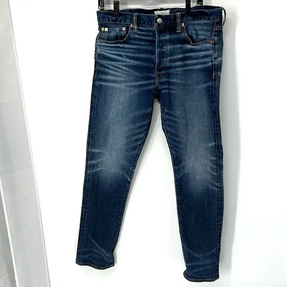 AE77 EUC mens slim fit selvedge jeans 33X32