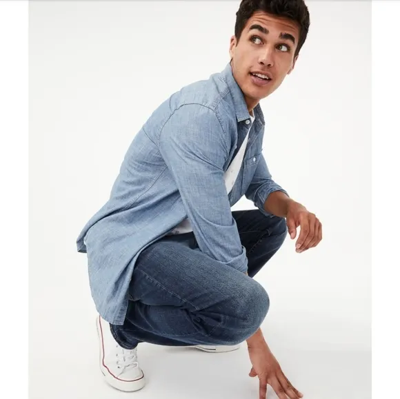 Aeropostale Slim Straight Button Fly Jeans