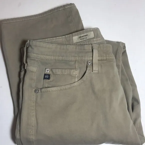 AG The Protégé Straight 32x34 Khaki Super Soft! PRICE FIRM!