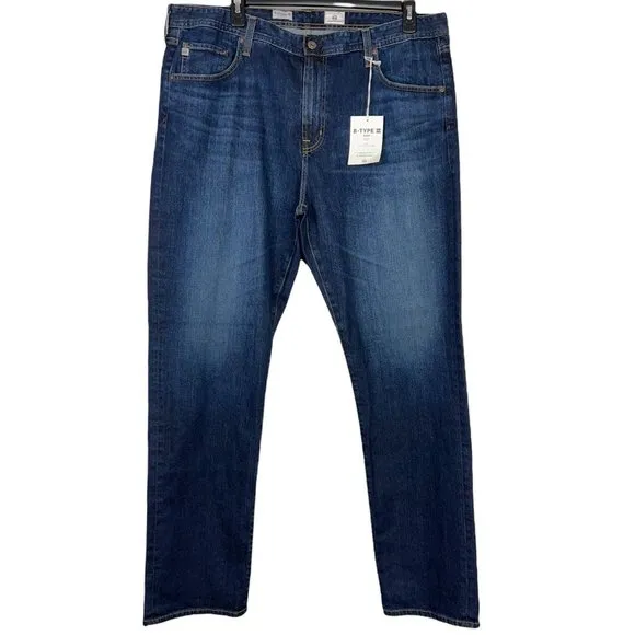 AG Adriano Goldschmied Mens B-Type III Tapered Leg Jeans Blue Pocket 41x34 $198
          
      NWT