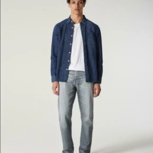 AG Adriano Goldschmied The Ives Modern Athletic Jeans Gray Size 38R