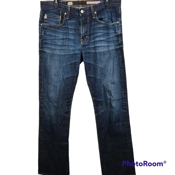 AG Adriano Goldschmied Mens Protégé Straight Leg Jeans Size 34x32