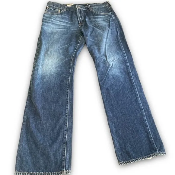 AG Med Wash The Protege Straight Leg Premium Denim Sz 38x32 100% Supima Cottom