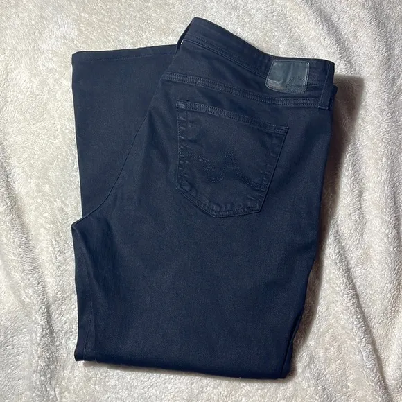 AG Protege Slick Black Straight Leg Jeans 42x28