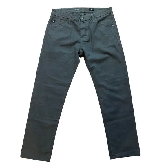 ag adriano goldschmied tellis 32 modern slim gray inseam 28 cotton blend new