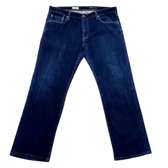 AG Adriano Goldschmied The Protégé Straight Leg Darker Wash Jeans Size 38 Hemmed