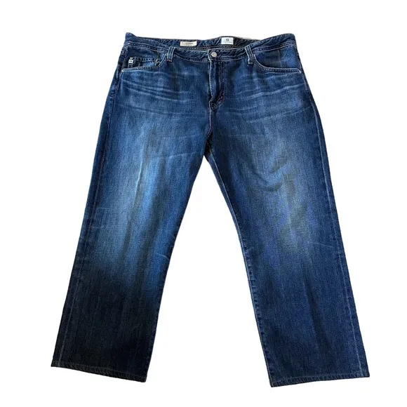 AG Adriano Goldschmied Mens Blue The Protege Straight Leg Blue Denim Jeans 40