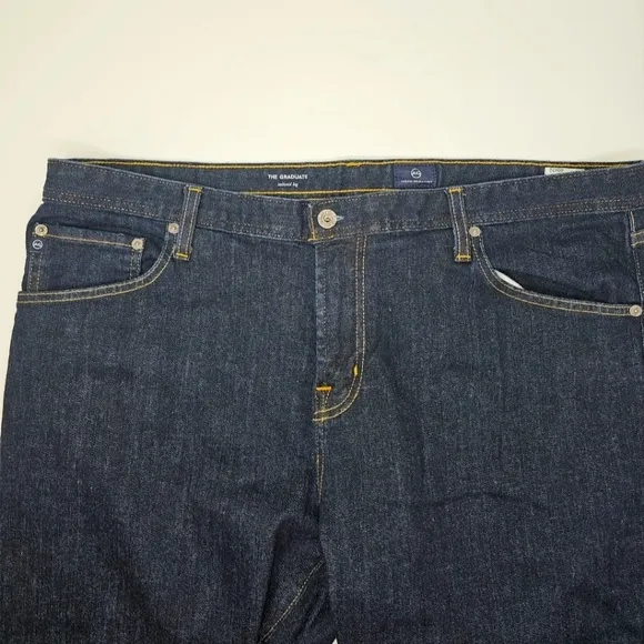 AG Adriano Goldschmied Jeans The Graduate 42x32 Tailored Leg Dark Wash Jeans.‎