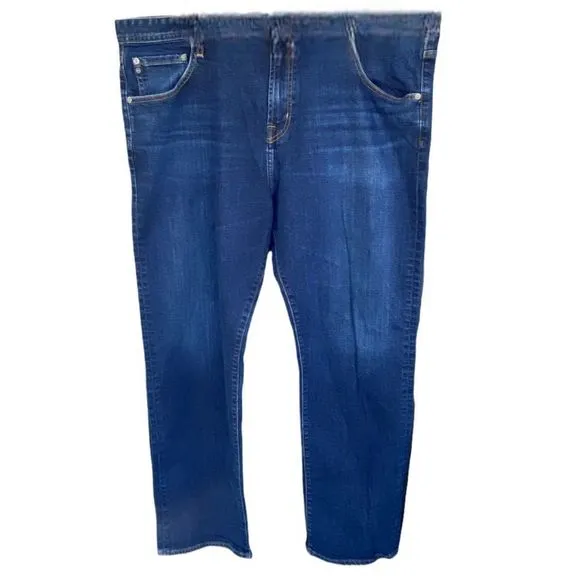 AG Adriano Goldschmied Men’s Sz 42x34 The New Hero Relaxed Fit Dark Denim Jeans