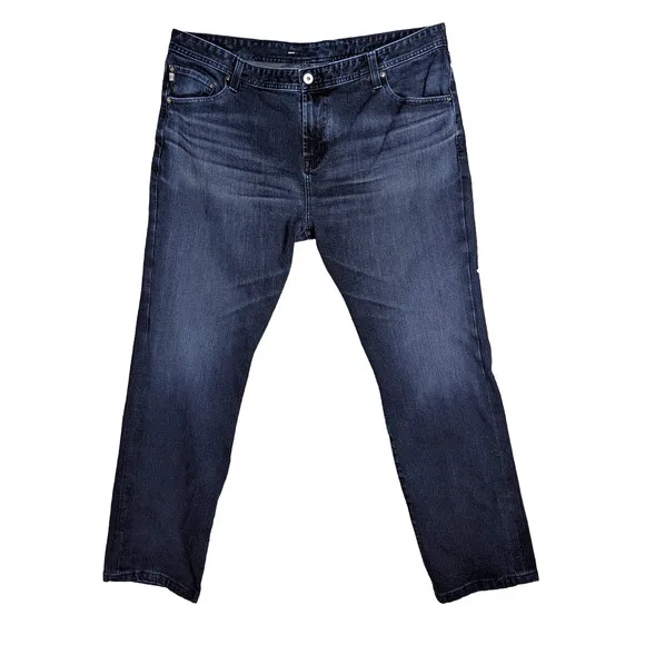 AG Adriano Goldschmied The Graduate Tailored Leg Dark Wash Jeans Size 42x34