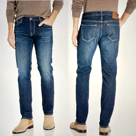 AG ADRIANO GOLDSCHMIED MEN’S THE TELLIS MODERN-SLIM JEANS BLUE