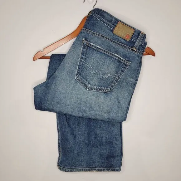 Adriano Goldschmied Men's Jeans Size‎ 35 Medium Wash The Hero Jeans Relaxed Fit