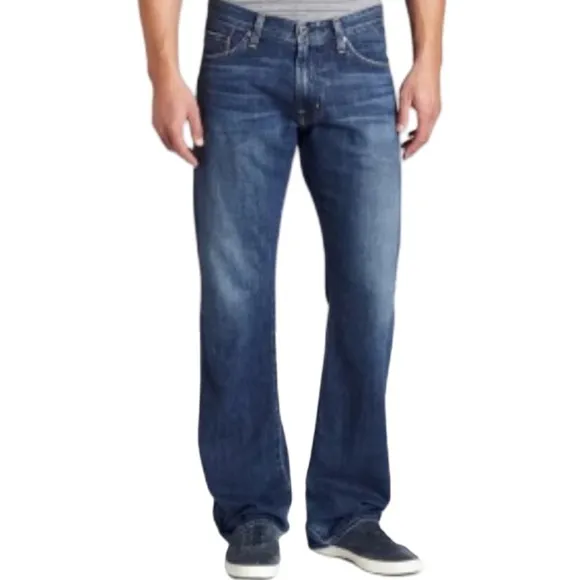 AG Adriano Goldschmied Men’s Denim The Hero Relaxed Fit Blue Jeans Size 32x34