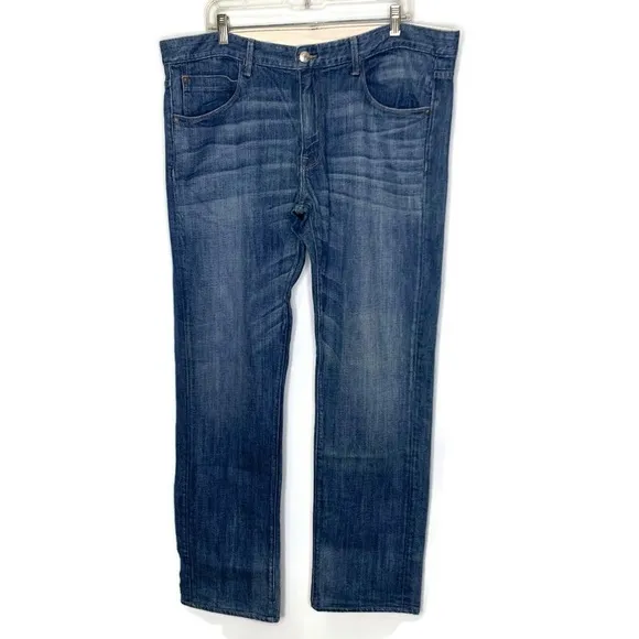 Agave Denim Classic Straight Pragmatist Jeans In Jalama Flex Light Wash Size 40