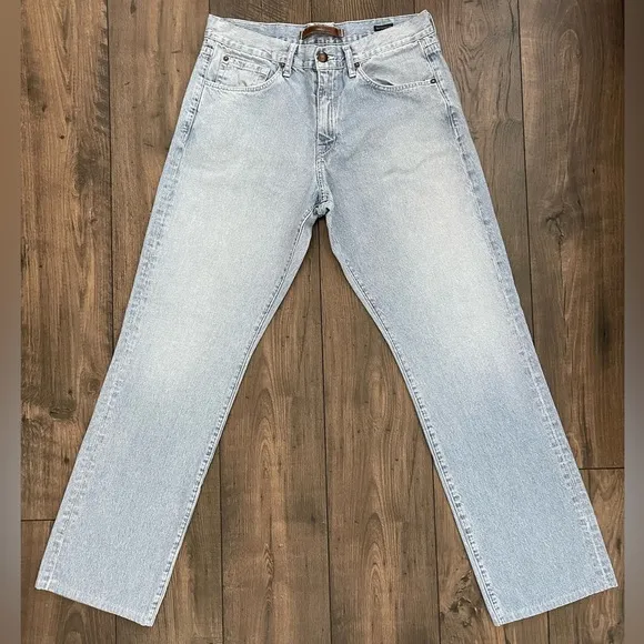 Agave Denim Handcrafted Waterman Men’s Light Wash Striped Jeans