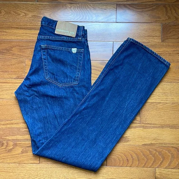AGAVE Infinite Jeans RARE Sustenance Mfg Size 32 Button Fly Straight Leg Dark
