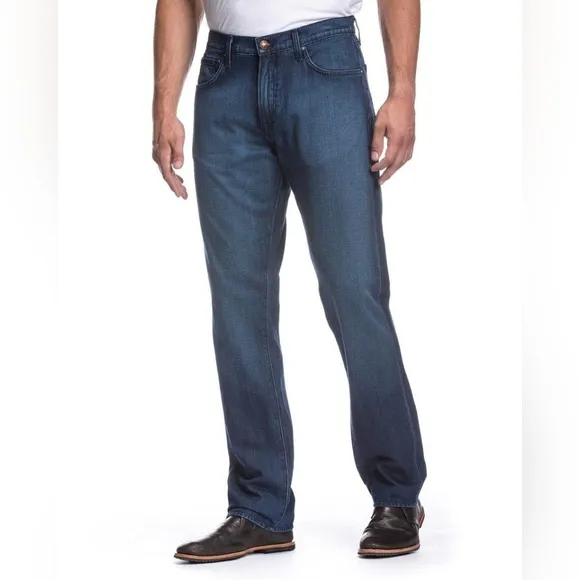 Agave Denimsmith Gringo Straight Leg SUPIMA Cotton Denin Jeans Size 36x34 Mens
