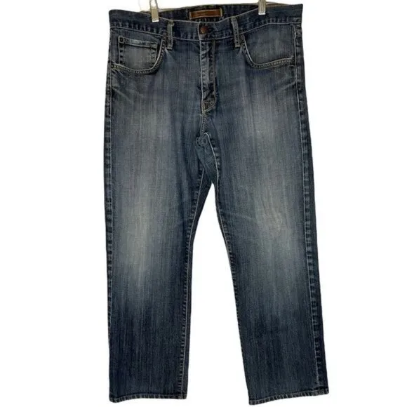 Agave Men's Size 38 Classic Straight Gringo Blue Jeans