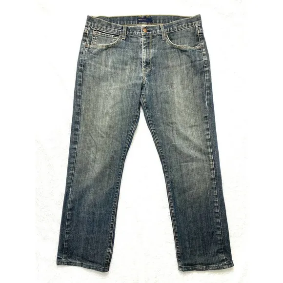 AGAVE Copper Gringo Classic Straight Jeans Manchester Flex Dark Size 36x29