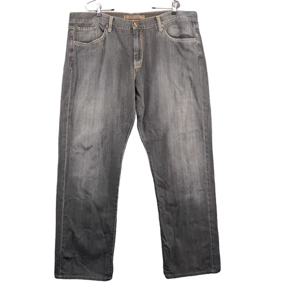 Agave Denim Men's Waterman Straight Jeans Gray Size 42 Supima Cotton