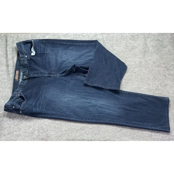 Agave Relaxed Straight Jeans Men 48 x 30 Blue Dark Wash Waterman Stretch High US