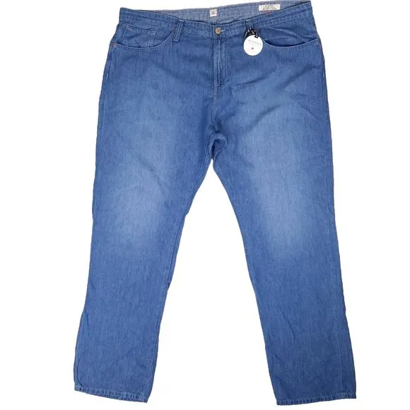 Agave Denim size 44 Waterman Relaxed Straight Fit Deep Marine Linen blend jeans
          
      NWT