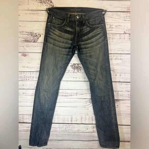 Agave Denim Jeans Size 29 US Solid Blue Slim Straight‎ Hipster