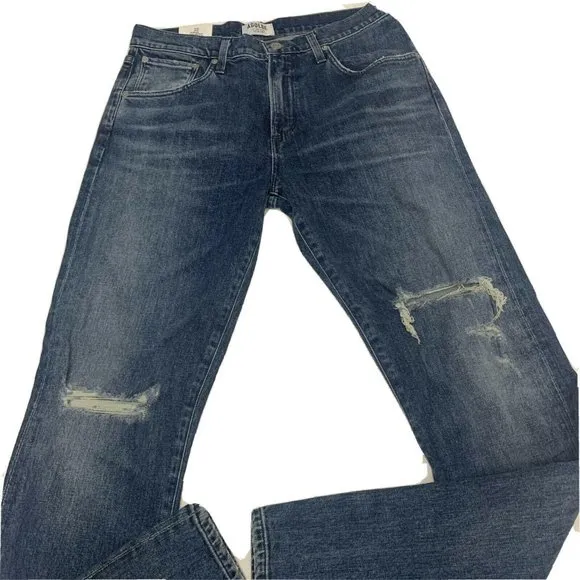 Agolde Mens Sz 31 blade skinny jeans Sonic Destruc
          
      NWT