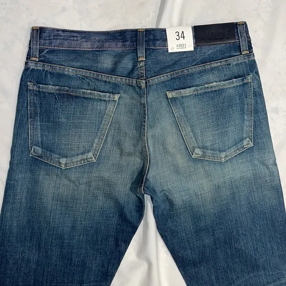 New Mens A Gold E Denim Slim Fit Jeans Culver wash 34