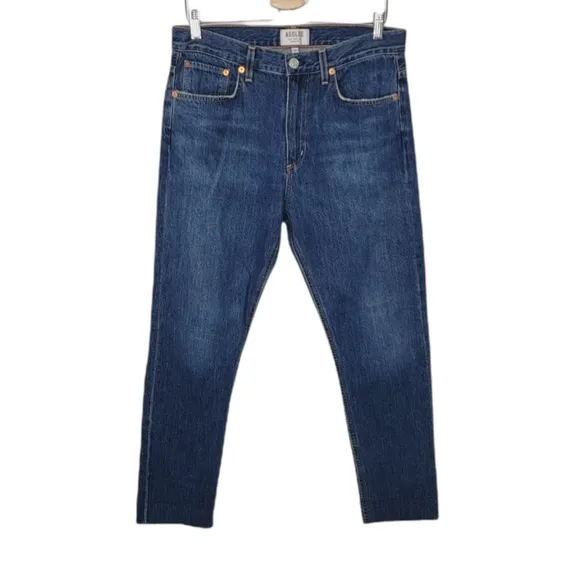 Agolde Tapered Straight Leg Jean Men's Released Hem Blue Size 31