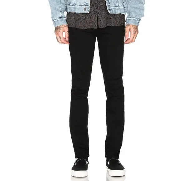NEW  Agolde Mens Black Denim Skinny Jeans Sz 34