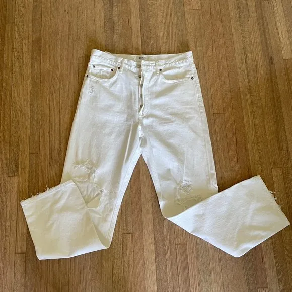 AGOLDE White Denim Jeans