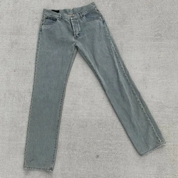 Alexander McQueen Selvedge 1990s Grunge Rocker Jeans, Size 31, IT 48