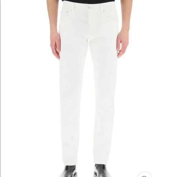 Alexander McQueen White Embroidery Logo
          
      NWT