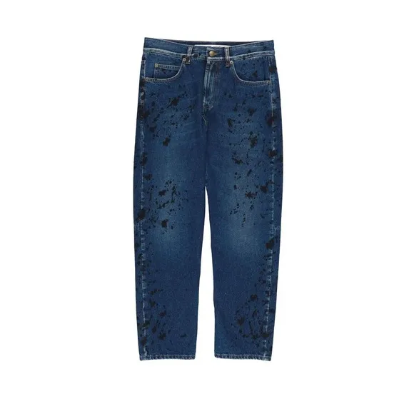 Alexander Mcqueen Paint splatter denim