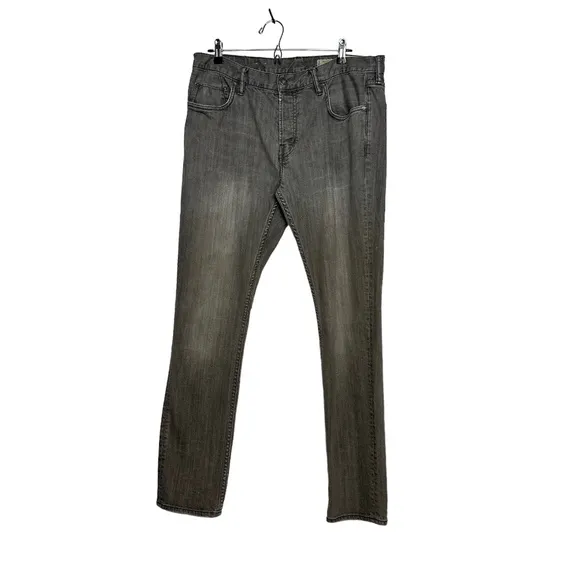 All Saints Men's Razor Skinny Fit Black/Gray Wash Jeans