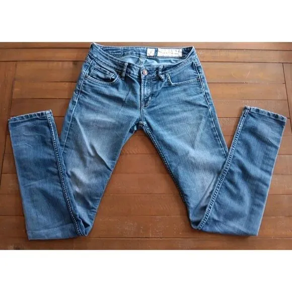 AllSaints Men's Slim‎ Fit Leg Soft Stretch Denim Jeans Size 26X28 Blue