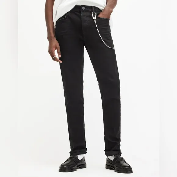All Saints Black Slim Jeans Sleek Style