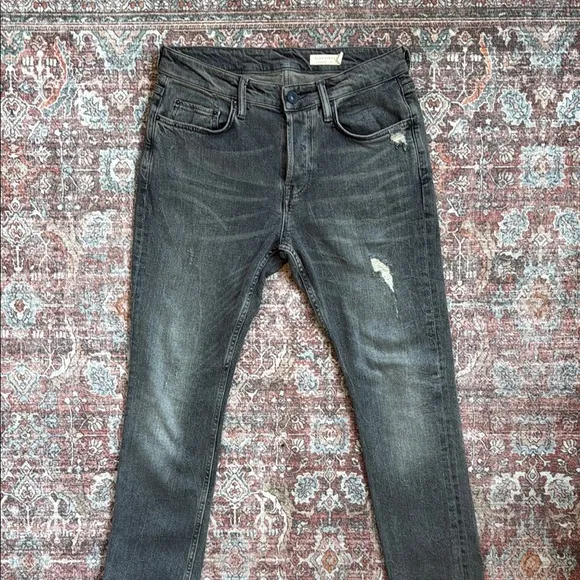All Saints charcoal gray Slim Jeans
