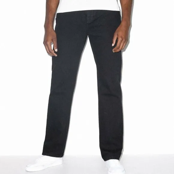 American Apparel Mens Black Straight Jean - size 32/34
          
      Boutique