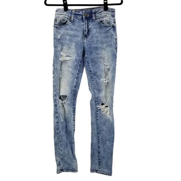 American Eagle Acid Wash Skinny Jeans 26 x 30