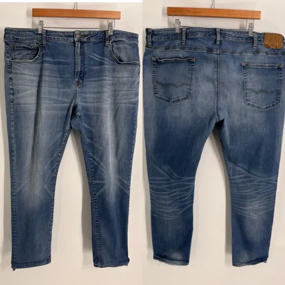AEO 44x29 slim taper American Eagle Outfitters Flex Men's Blue Jeans 0322