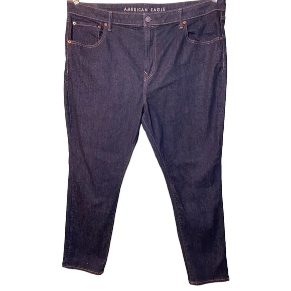 American Eagle Flex Men’s Size 42x31 Dark Wash Stretch Denim Athletic Fit Jeans