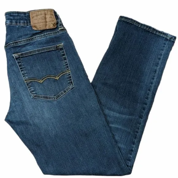 AMERICAN EAGLE Men's Original Straight Denim Jeans