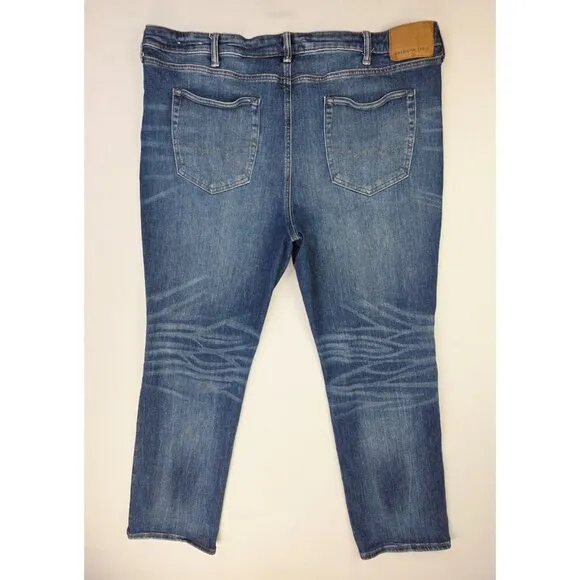 American Eagle Outfitters 44X32 Mens Original Straight Airflex+ Blue Denim Jeans