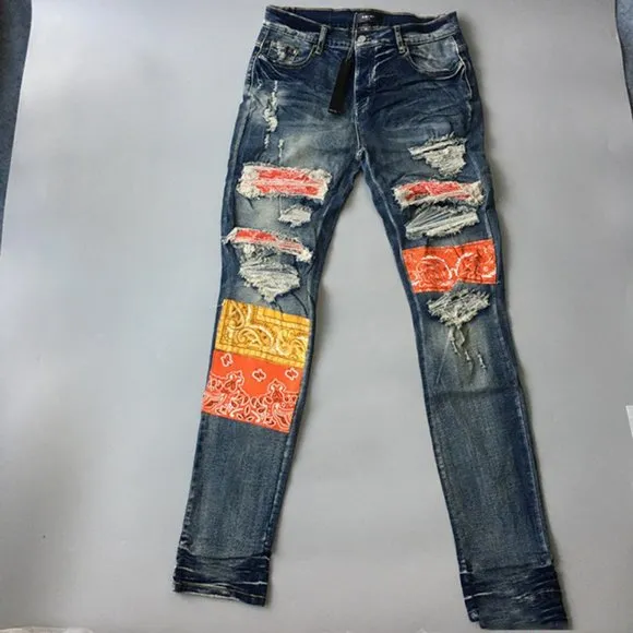 Amiri Patchwork Denim Jeans